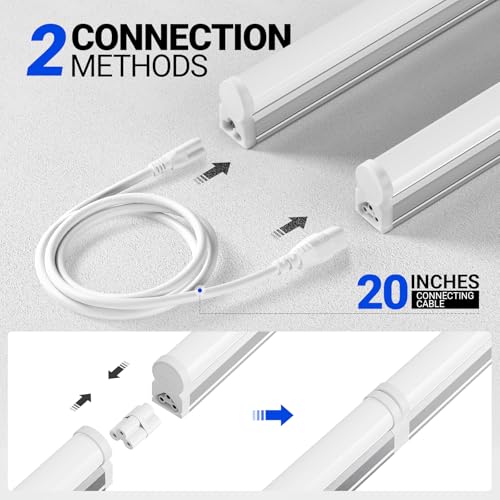 6 Pack LED T5 Integrated Single Fixture (6 Count)
