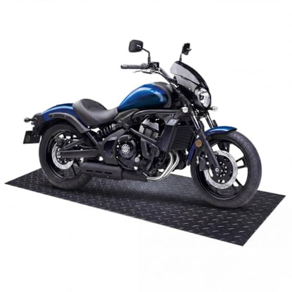 Motorcycle Mat Garage Floor Rug Washable Parking Mats for Garage Floors Non Slip Oil Absorbent Pad Rubber Backing Layer Protects Floor