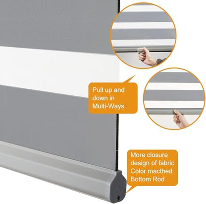 Cordless Zebra Blinds for Windows