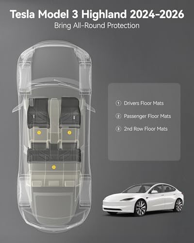 Floor Mats for Tesla Model 3 Highland 2024