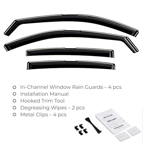 Window Deflectors Smoke Tinted in