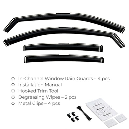Window Deflectors Smoke Tinted in