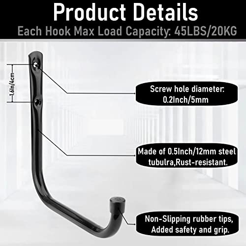 20Pcs Heavy Duty Garage Storage Hooks (20 Count)