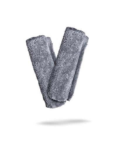 Adam's Borderless Grey Microfiber Towel (2 Count)