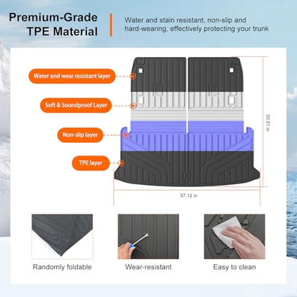 Cargo Mat Compatible with 2024 2025 2026 Lexus TX350 TX500H TX550H+