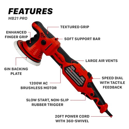 MB21 Pro Brushless DA Polisher