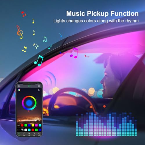 43.3in Acrylic LED Lights for Car