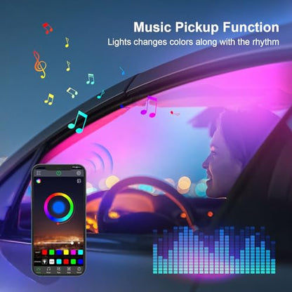 43.3in Acrylic LED Lights for Car