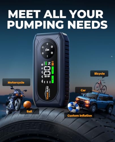 5000A Car Jump Starter with Air Compressor