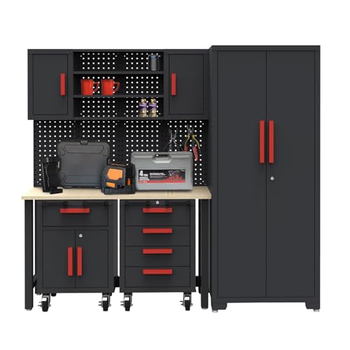 6 Pcs Garage Storage Cabinet System