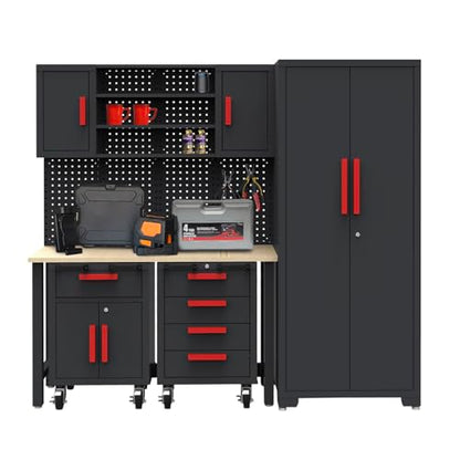 6 Pcs Garage Storage Cabinet System