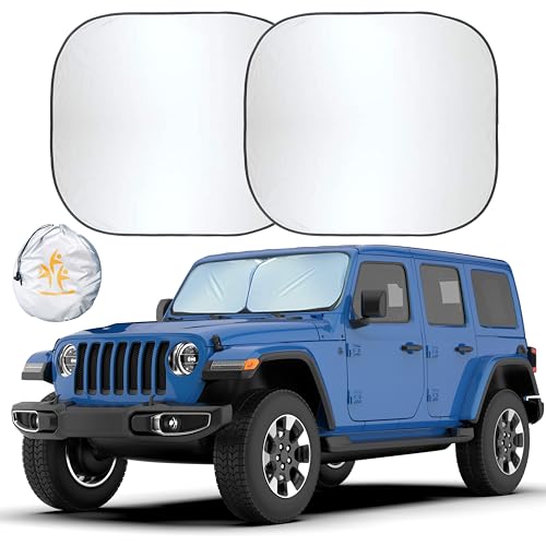 2 Piece Jeep Windshield Sun Shade (2 Count)