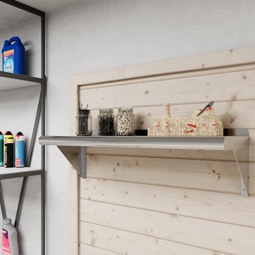 10 in. x 30 in. Stainless Steel Wall Mount Shelf