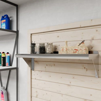 10 in. x 30 in. Stainless Steel Wall Mount Shelf