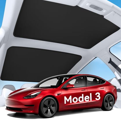 2026 Upgrade Sunshade Roof for Tesla Model 3 2021 (2 Count)