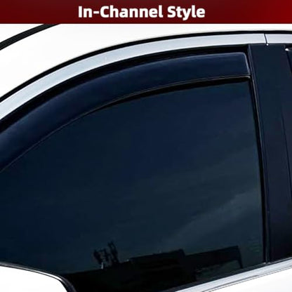 in Channel Window Visors Rain Guards Fit for Toyota Highlander 2014 (4 Count)