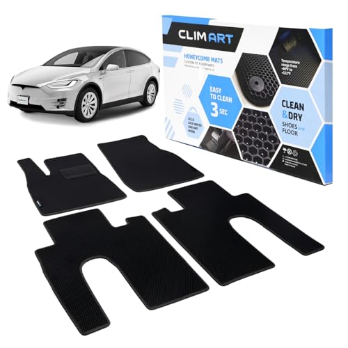 All Weather Car Floor Mats Compatible with Tesla Model X 2016