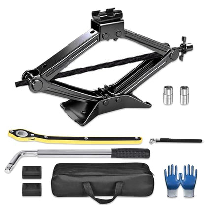 2.5T Scissor Jack Car Tire Changing Emergency Kit