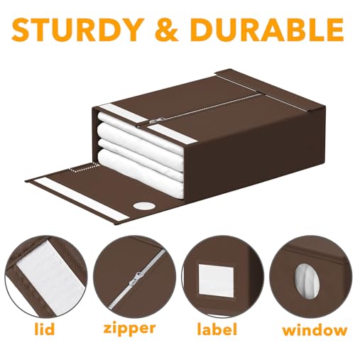 6 Pack Bed Sheet Organizers and Storage (6 Count)