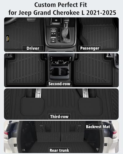 Floor Mats Custom for Jeep Grand Cherokee L 2021 (160 Count)