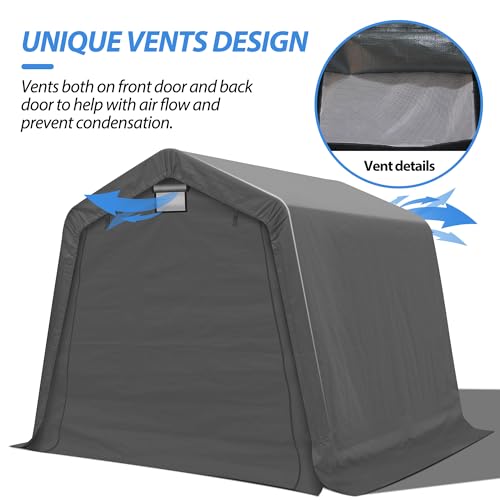 8' x 8' Outdoor Portable Storage Shed
