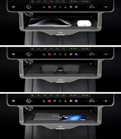 for Tesla Model Y 2019~2026 Under Screen Organizer