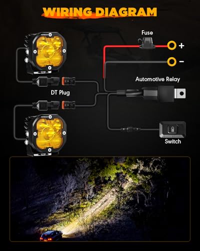 XP Ultra Series 3 Inch LED Pod Light 80W Offroad Driving Lights (2 Count)