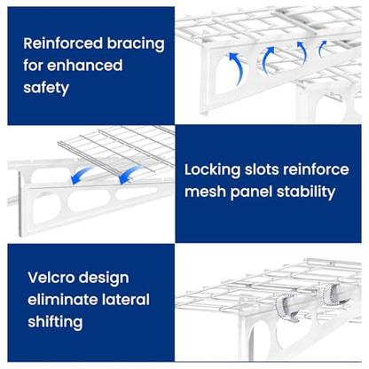 2 Pack Garage Shelving with Hooks (2 Count)