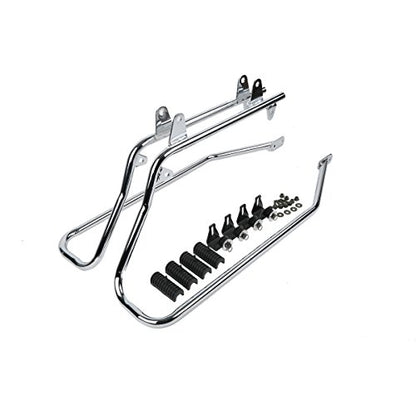 Motorcycle Hard Saddlebags with Chrome Conversion Brackets Fit For Harley Softail Deluxe Heritage Softail 1984