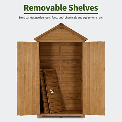 Outdoor Storage Cabinet with 2 Shelves