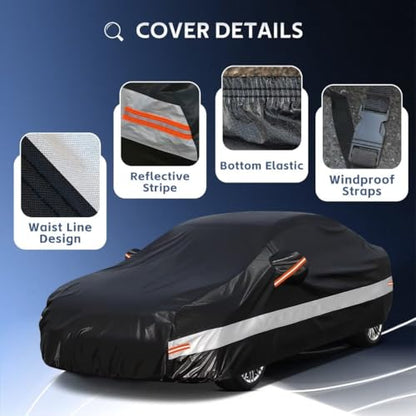 10 Layers Car Cover Custom Fit for Toyota Camry
