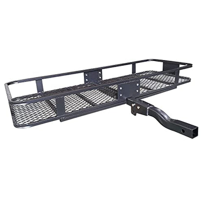 Hitch Mount Cargo Carrier Rack Basket 60"*20"*6"+Waterproof Bag 16 Cu.Ft