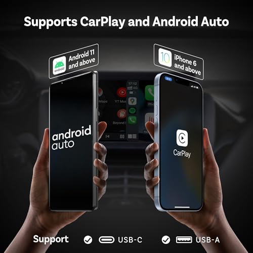 Mini Dongle Wireless CarPlay Adapter for iPhone & Android Auto Adapter 2