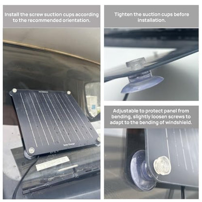 10W 12V Solar Battery Charger Maintainer OBDII for Car
