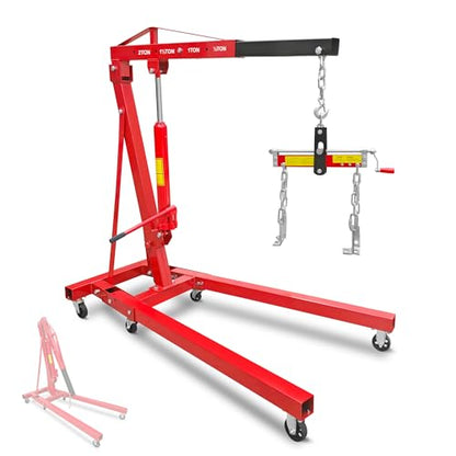 2 Ton Folding Hydraulic Engine Hoist with Leveler