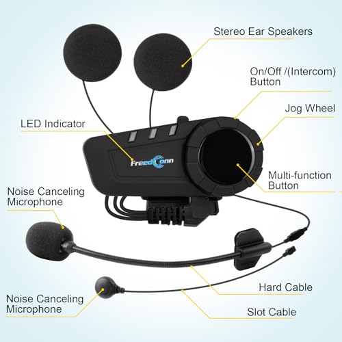 KY PRO Motorcycle Bluetooth Headset (2 Count)
