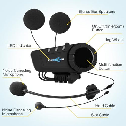 KY PRO Motorcycle Bluetooth Headset (2 Count)