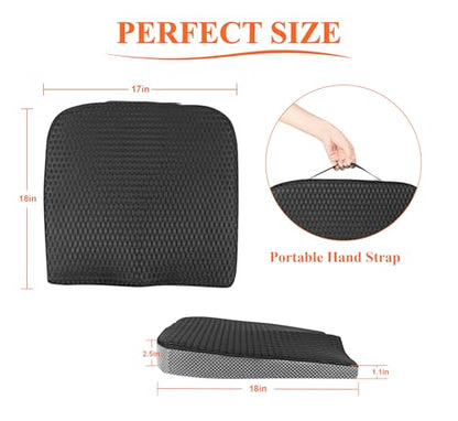 Memory Foam Car Seat Cushion for Driving Comfort and Office Use