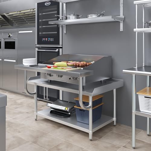 13.5 in. x 49 in. Stainless Steel Adjustable Work Surface for 30 in. x 48 in. Equipment Stand