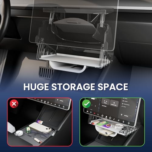 for Tesla Model Y Juniper & Model Y L Under Screen Storage Organizer 2025