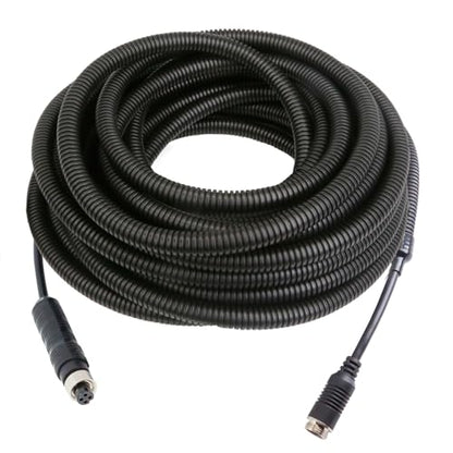 4 Pin Backup Camera Cable with Corrugated Tube Cover