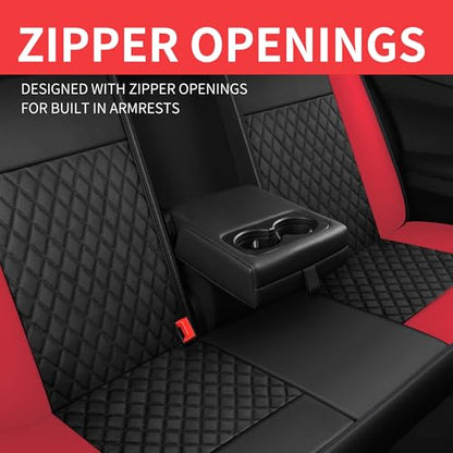 Faux Leather Full Set Car Seat Covers