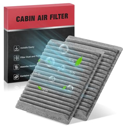 Cabin Air Filters with Activated Carbon Compatible with Ford Edge 2007