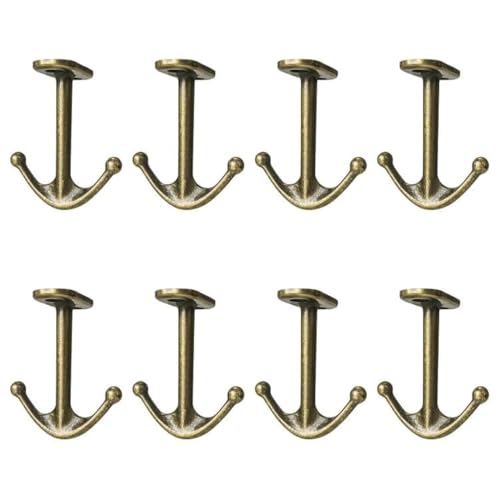 Ball Two Prong Ceiling Hook for Closet Top Bathroom Kitchen Cabinet Garage Pack of 8 (8 Count)