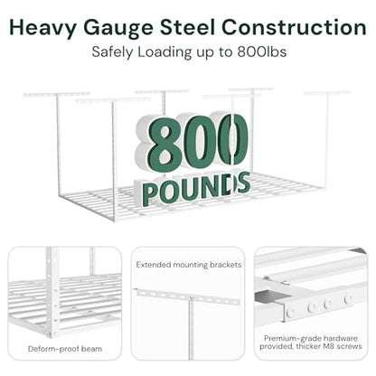 2x8 Garage Storage Overhead Rack Organization