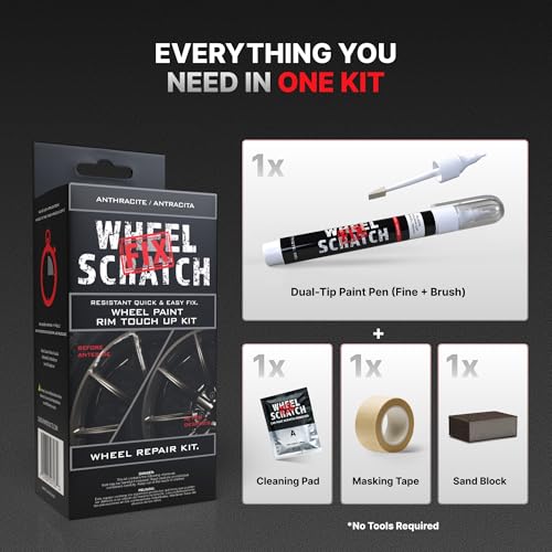 Anthracite Rim Touch Up Paint Wheel Scratch Repair Kit