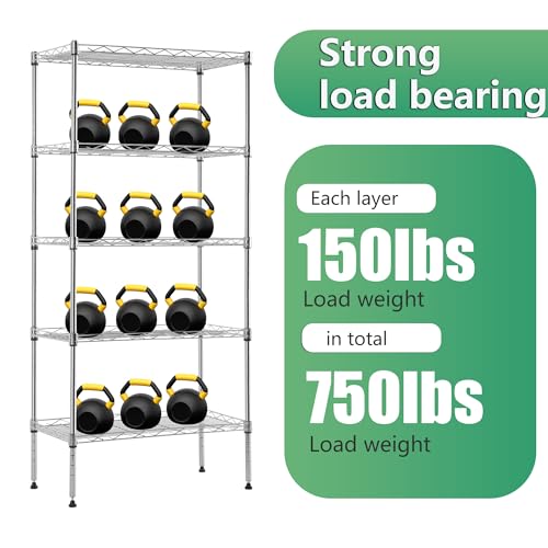5 Tier Wire Shelf (5 Count)