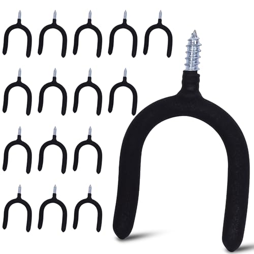 16 Pack Garage Storage System Steel U Hooks with Anti (6 Count)