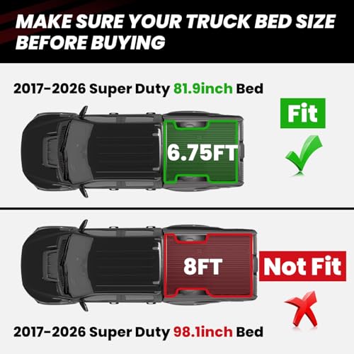 Bed Mat 6.75ft for Ford F250 F350 F450 2017