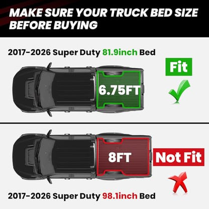 Bed Mat 6.75ft for Ford F250 F350 F450 2017